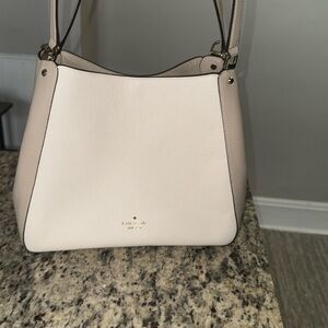 Kate Spade Leila Medium Triple Compartment Shoulder Bag in color Light Sand